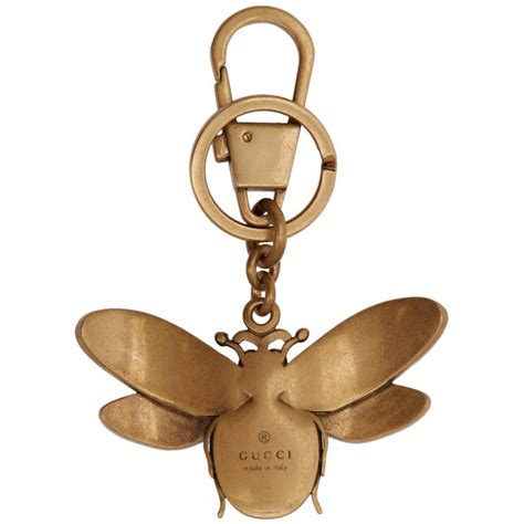 gucci gold bee keychain|Gucci keychain.